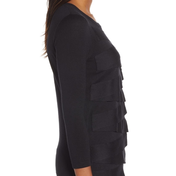 VINCE CAMUTO ZIGZAG SWEATER IN GREY - Picture 3 of 8